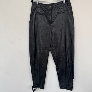 Rejina Pyo Leon Faux Leather Trousers